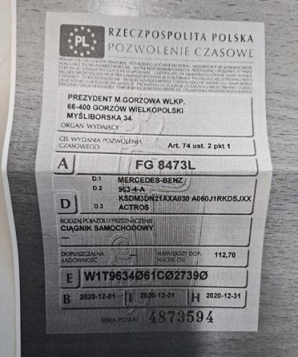 Zdjęcie przedmiotu: Mercedes-benz Actros E6 18.0t