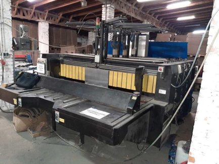 Zdjęcie przedmiotu: Rotary line designed for printing and cutting out boxes and flap boxes made of corrugated cardboard KOBOX SLOT 45 3KR 2500