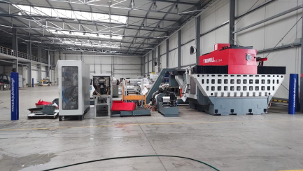 TRIMILL VC2314 gantry machining center with T600 table