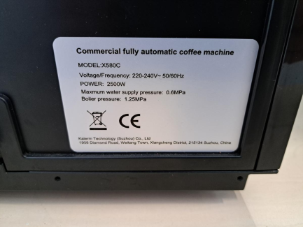 Zdjęcie przedmiotu: Ekspres ciśnieniowy do kawy FRESCO X580C + Lodówka MILK COOLER C5