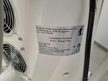 Zdjęcie przedmiotu: Косметичний апарат STUDIO FIGURA Power Shaper Pro використовується для стимуляції м'язів до інтенсивної роботи, що призводить до їх зміцнення та зменшення жирової тканини.