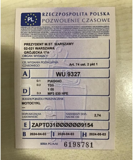 Zdjęcie przedmiotu: Piaggio MP 3 530 Exclusive