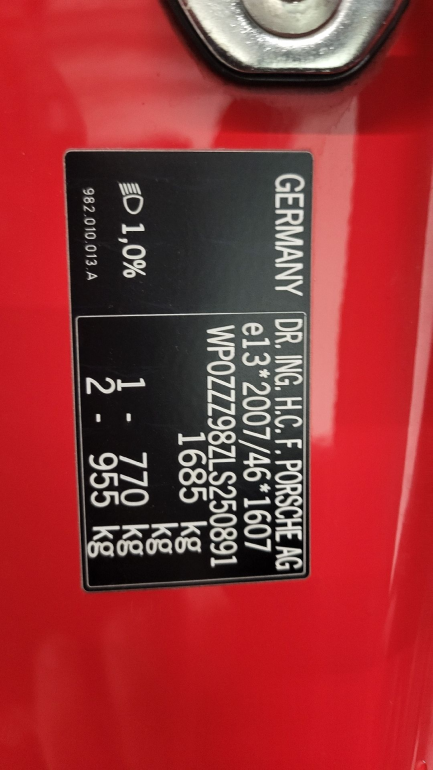 Zdjęcie przedmiotu: Porsche 718 Cayman GPF T PDK Oświadczenie o utracie DR