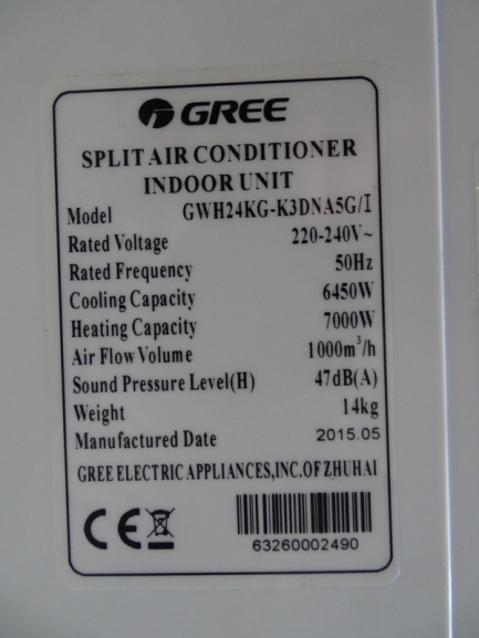 Zdjęcie przedmiotu: GREE GWH24KG-K3DNA5G/I