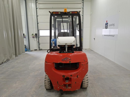 Zdjęcie przedmiotu: W&oacute;zek widłowy HANGCHA CPQD25N-RW22 + Chwytak rurowy do blok&oacute;w pianki Malik MFMS20D-080A