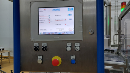 Zdjęcie przedmiotu: Automatic machine for packing butter into TREPKO 822 cubes and collective packing cubes into boxes TREPKO 710