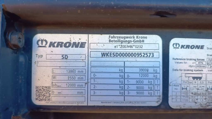 Zdjęcie przedmiotu: KRONE SDP 27 Skrzyniowa