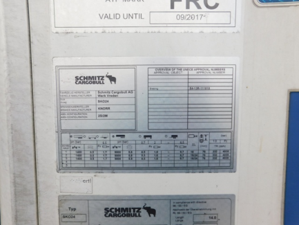 Zdjęcie przedmiotu: SCHMITZ CARGOBULL AG SKO 24L-13.4 Refrigerator