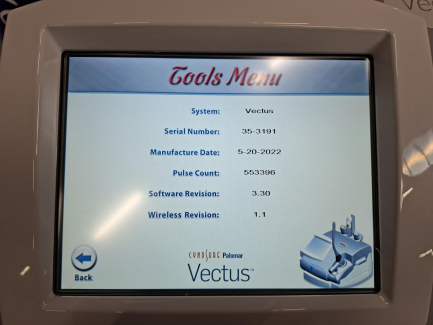 Zdjęcie przedmiotu: Діодний лазер CYNOSURE VECTUS, призначений для видалення волосся, зміни кольору шкіри та судинних уражень