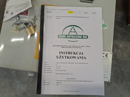 Zdjęcie przedmiotu: Система відведення деревного пилу та стружки ADRIA ASPIRAZIONI DUE
