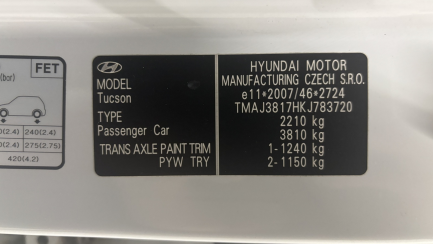 Zdjęcie przedmiotu: Hyundai Tucson 1.6 CRDi E6d Comfort DCT