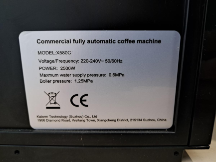 Zdjęcie przedmiotu: Кавоварка під тиском FRESCO X580C + холодильник MILK COOLER C5