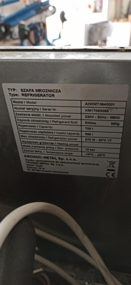 Zdjęcie przedmiotu: PROMOTION GASTRONOMY 640L freezer cabinet Rilling Krosno Metal AHKMT0640001