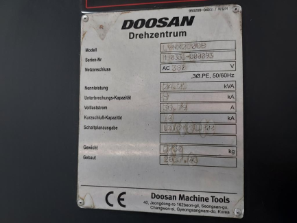 Zdjęcie przedmiotu: DOOSAN LYNX 2100B numerical lathe