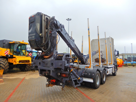 Zdjęcie przedmiotu: AUCTION OF THE DAY Volvo FH 16 700 6x4 Globetrotter Euro 5 with BERGS FOGEN timber body with JONSERED 1080 crane