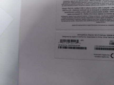 Zdjęcie przedmiotu: Tablet Apple iPad Air 10.9" 256GB Wi-Fi + Cellular - gwiezdna szarość, kod prod. MYH22FD/A + Rysik Apple Pencil (2. generacja) kod prod. MU8F2ZM/A