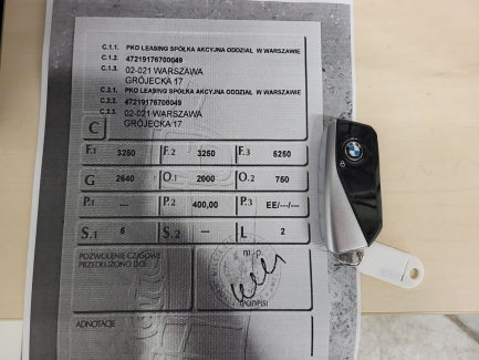 Zdjęcie przedmiotu: BMW i7 105.7kWh xDrive60 M Sport Oświadczenie o utracie DR