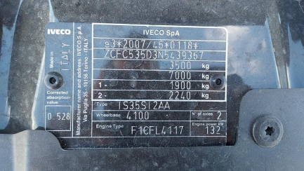 Zdjęcie przedmiotu: Iveco DAILY E6 3.5t