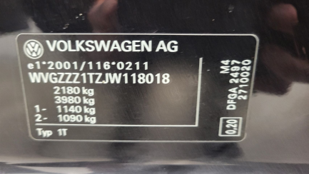 Zdjęcie przedmiotu: Volkswagen Touran 2.0 TDI BMT Comfortline