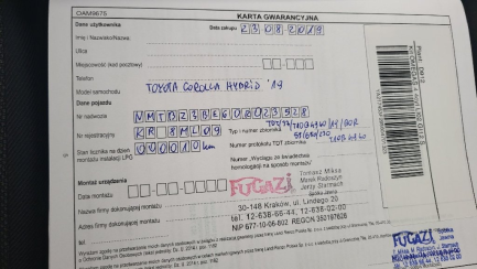 Zdjęcie przedmiotu: Toyota Corolla 1.8 Hybrid Comfort + LPG