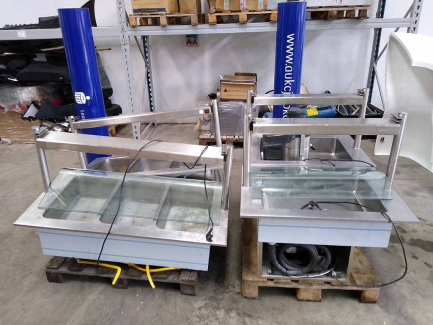 Zdjęcie przedmiotu: PROMOTION GASTRONOMY Set of gastronomic equipment (2x water bain marie, 2x cooling bath, juicer).