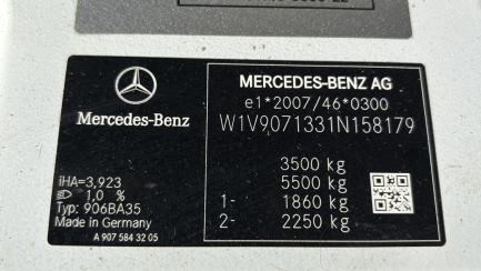 Zdjęcie przedmiotu: MERCEDES-BENZ Sprinter E6 3.5t Oświadczenie o utracie DR