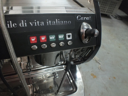 Zdjęcie przedmiotu: Coffee machine EXPOBAR CARAT DISPLEY 2 GR TS BLACK EBEE D61B-12AM