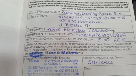 Zdjęcie przedmiotu: Ford Mondeo Hatchback Hatchback