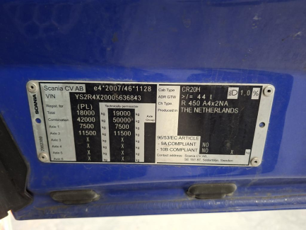 Zdjęcie przedmiotu: SCANIA R450 Oświadczenie o utracie DR