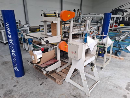 Zdjęcie przedmiotu: Maszyna do produkcji foliowych przeźroczystych rękawiczek Well-Tech Internationa Machinery WT-GM-B500