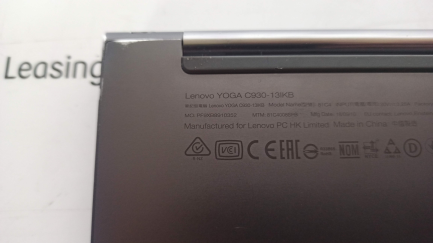 Zdjęcie przedmiotu: Notebook / Laptop 13.9" Lenovo YOGA C930-13 i7-8550U/8GB/256/Win10 Gray