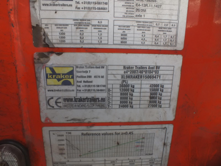 Zdjęcie przedmiotu: KRAKER CF-Z CF200 moving floor semi-trailer