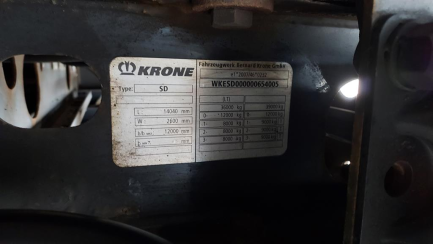 Zdjęcie przedmiotu: KRONE SDR 27 Chłodnia