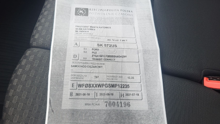 Zdjęcie przedmiotu: Ford Transit Connect 1.5 EcoBlue 230 L2 E6 Oświadczenie o utracie DR