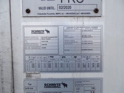 Zdjęcie przedmiotu: MEGA SCHMITZ SCB * S3B refrigerator semi-trailer