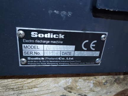 Zdjęcie przedmiotu: 5-axis electroerosion wire cutter SODICK ALC600G
