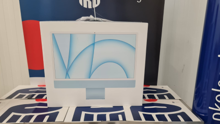 Zdjęcie przedmiotu: Apple iMac 24 "desktop computer with Retina 4.5K screen, 8-core Apple M1 processor with 7-core graphics, 256 GB disk, Magic Trackpad - blue manufacturer code MJV93ZE / A / MT