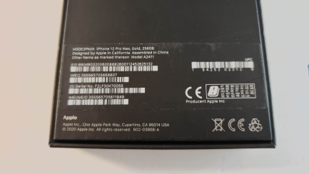 Zdjęcie przedmiotu: Telefon / Smartfon Apple iPhone 12 Pro Max 256GB złoty kod prod. MGDE3PM/A