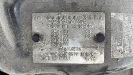 Zdjęcie przedmiotu: Fiat Ducato MAXI 2.3 M-jet L4H3 E6d 3.5t Oświadczenie o utracie DR