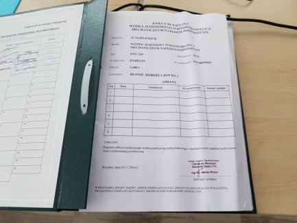 Zdjęcie przedmiotu: W&oacute;zek widłowy Jungheirich EFG220 GE115-310ZT