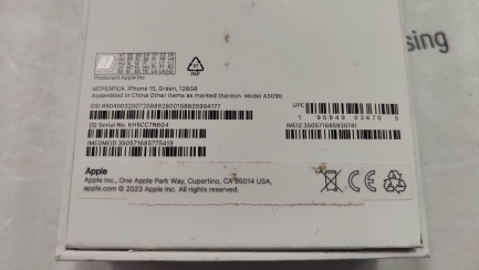 Zdjęcie przedmiotu: Telefon / Smartfon Apple iPhone 15 128GB zielony kod prod. MTP53PX/A