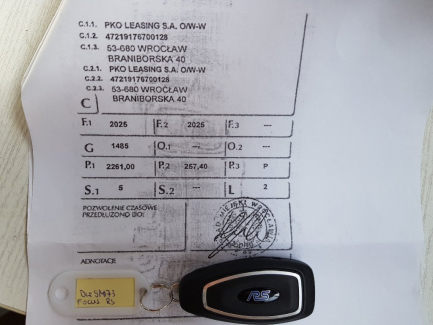 Zdjęcie przedmiotu: Ford Focus RS