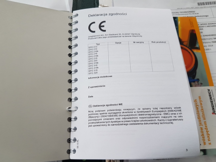 Zdjęcie przedmiotu: W&oacute;zek widłowy Jungheirich EFG220 GE115-310ZT