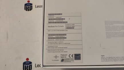 Zdjęcie przedmiotu: Apple MacBook Pro 13.3'' i5 2.4GHz Notebook / Laptop / 16GB RAM / 256GB HDD / IRIS655 (Space Gray), product code Z0WQ0000T