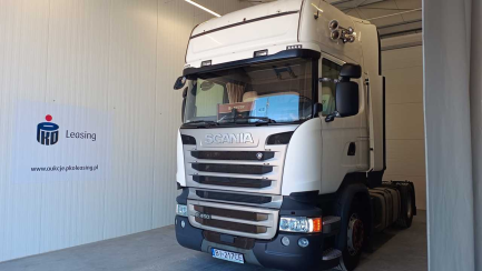 Zdjęcie przedmiotu: SCANIA R450 LA 4x2 HNA Highline SCR E6 19.0t DR zatrzymany elektronicznie Cepik informacja o odczycie przebiegu 
