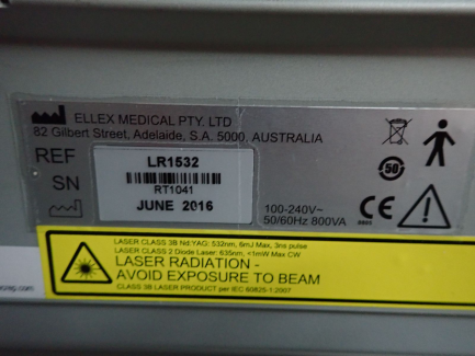 Zdjęcie przedmiotu: Medical laser for 2RT ELLEX MEDICAL PTY 2 RT LR1532 therapy