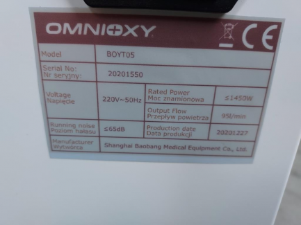 Zdjęcie przedmiotu: OMNIOXY DUO hyperbaric chamber