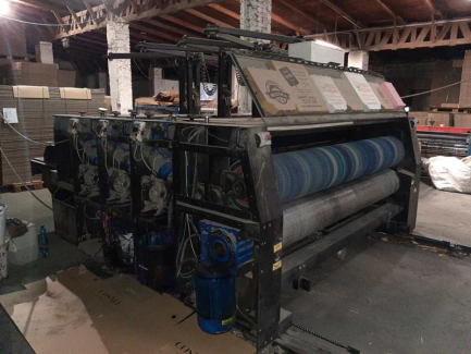 Zdjęcie przedmiotu: Rotary line designed for printing and cutting out boxes and flap boxes made of corrugated cardboard KOBOX SLOT 45 3KR 2500