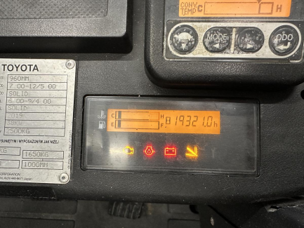 Zdjęcie przedmiotu: Вилочний навантажувач TOYOTA 02-8FGF25 + поворотний захват KAUP