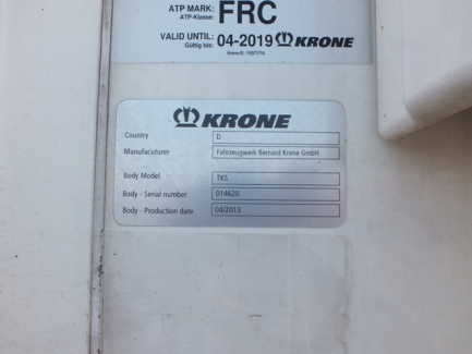 Zdjęcie przedmiotu: KRONE SDR 27 refrigerator semi-trailer